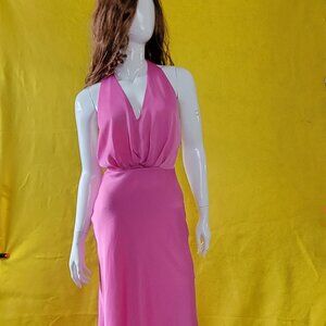 Zara Satan Effect Halter Dress - Size XS - NWT